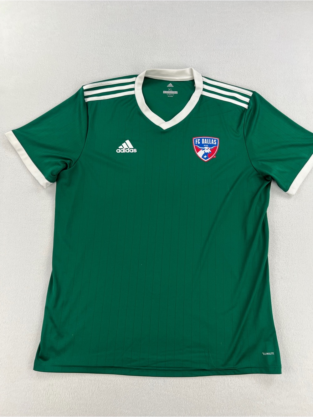 Adidas Mens Climalite FC Dallas Green Training Jersey Signature Stripe  Size XL